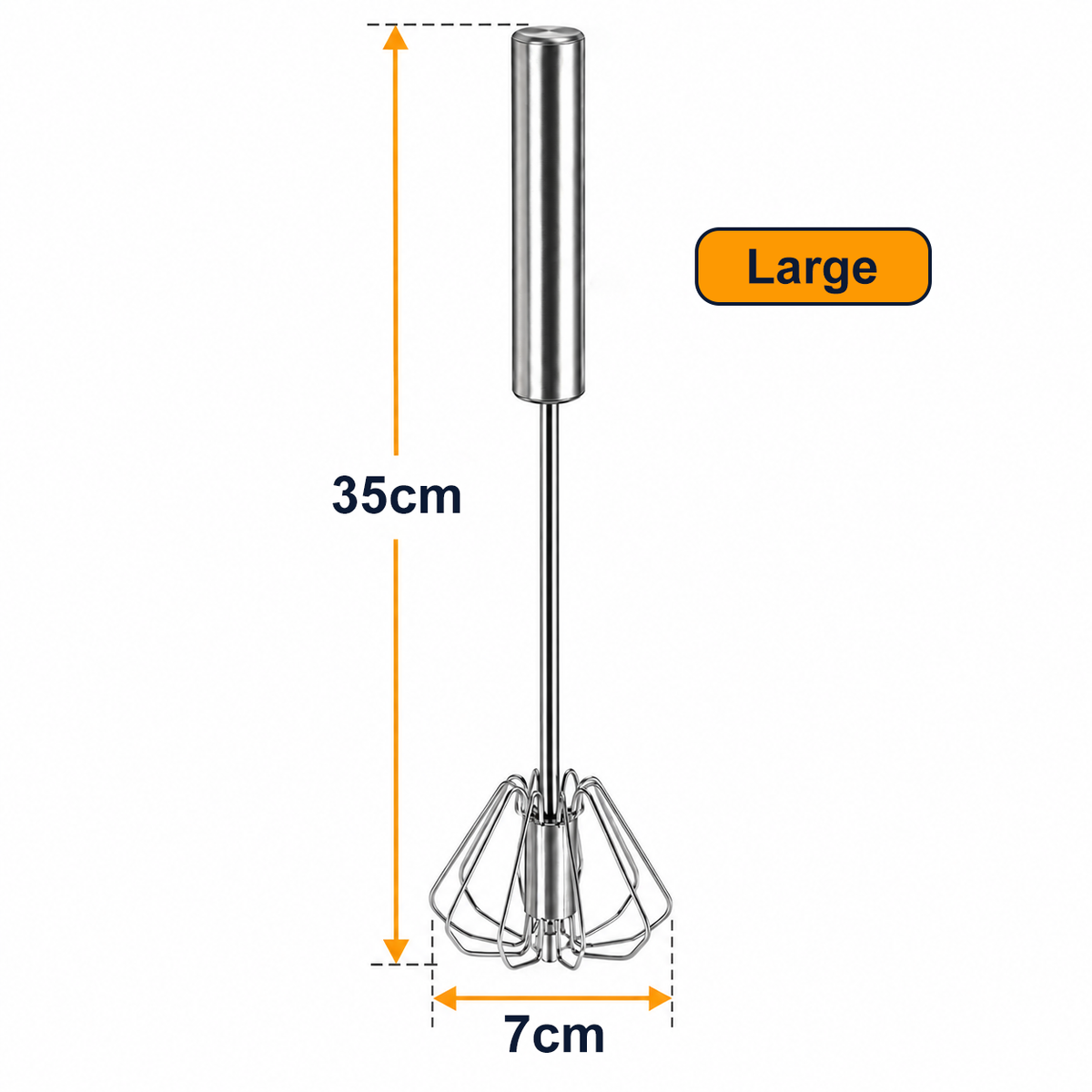 🍳 2-in-1 Push-Down Whisk | 🔄 Easy Mixing, No Batteries Needed