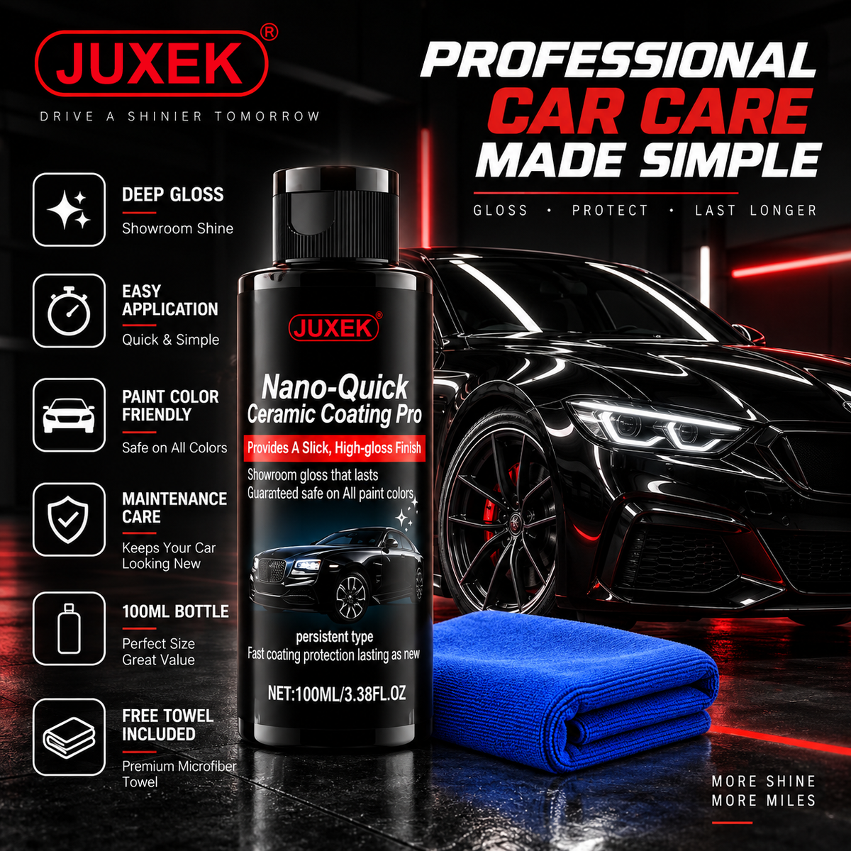 🔥 BUY 1 GET 1 FREE 🔥 JUXEK™ Ceramic Shield Pro — Advanced Nano Ceramic Coating