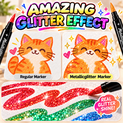 Glitter Metallic Markers – Make Every Creation Sparkle ✨