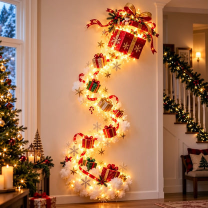 🎅 All Aboard the Christmas Magic! 🚂✨ | Magical Santa Train Wall Decor 🎄