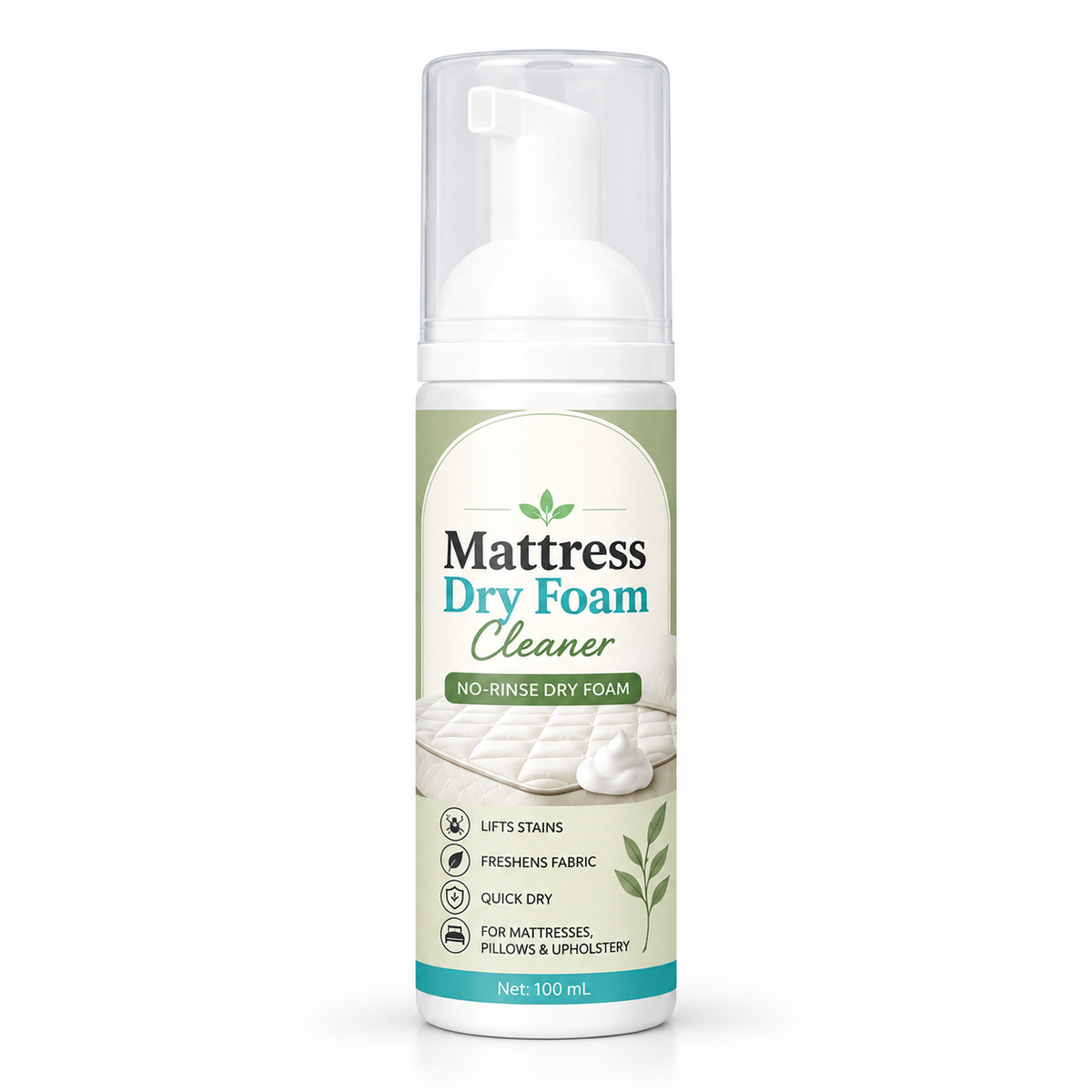 Mattress Dry Foam Cleaner  – No-Rinse Fabric Cleaning Foam