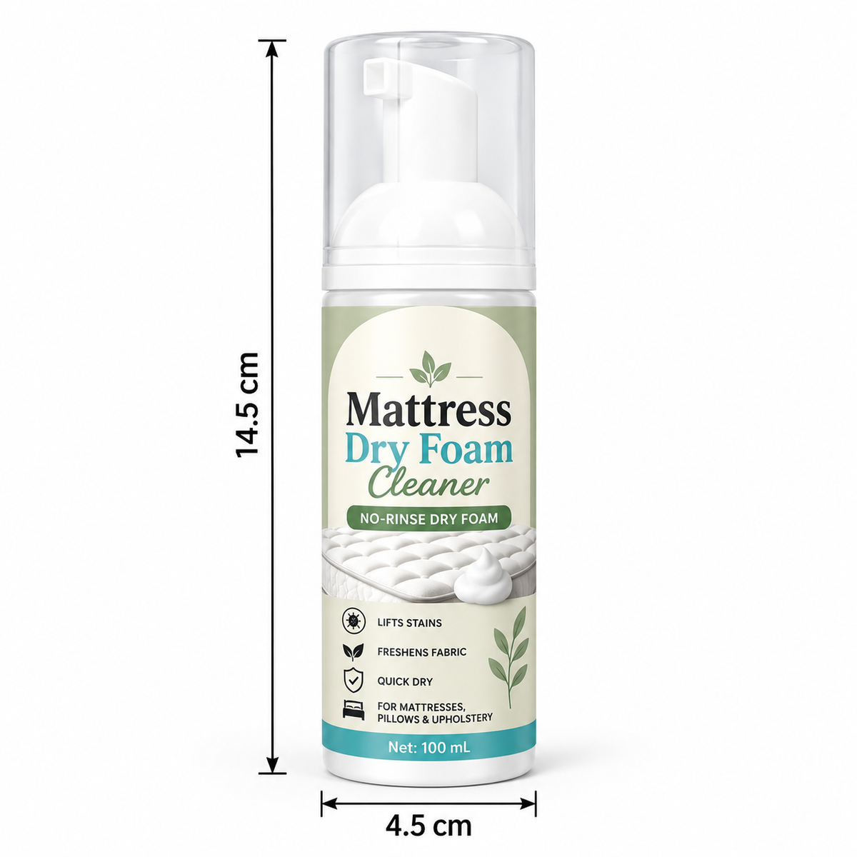 Mattress Dry Foam Cleaner  – No-Rinse Fabric Cleaning Foam