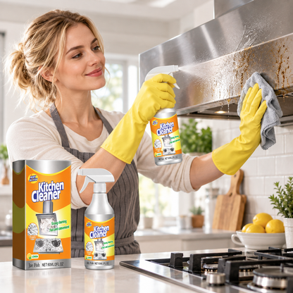 Heavy Duty Foaming Kitchen Degreaser & Oil Stain Remover for Kitchen Surfaces