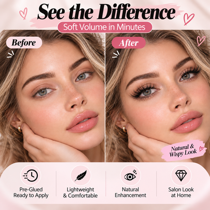 ✨ Salon-Look DIY Lash Extension Kit 💖 | Easy-to-Apply Wispy Lash Clusters 👁️💕