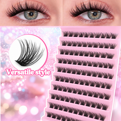 ✨ Salon-Look DIY Lash Extension Kit 💖 | Easy-to-Apply Wispy Lash Clusters 👁️💕