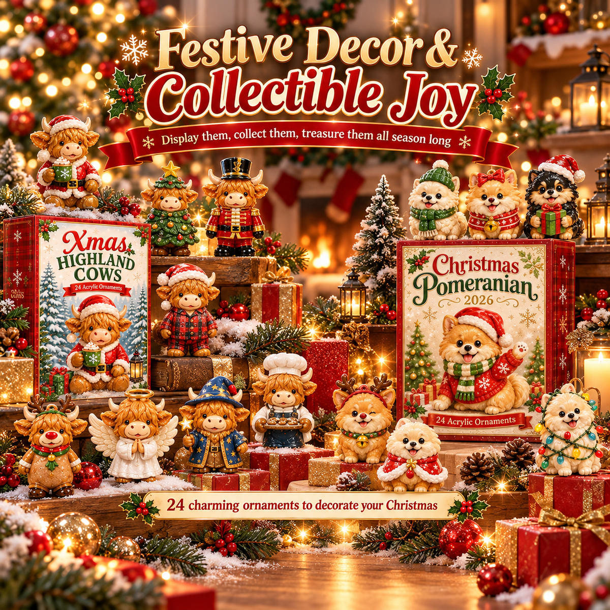 24 Days of Christmas Magic – Advent Calendar with 24 Surprise Figurines