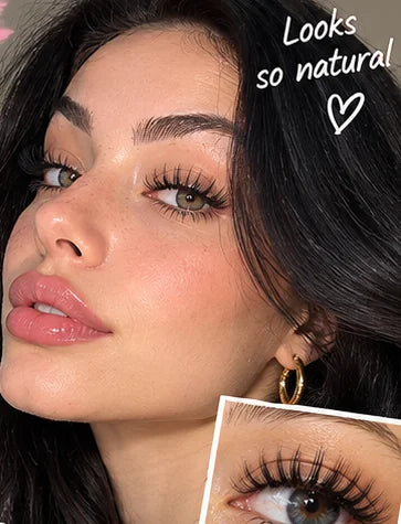 Illustrative close-up selfie lash look
